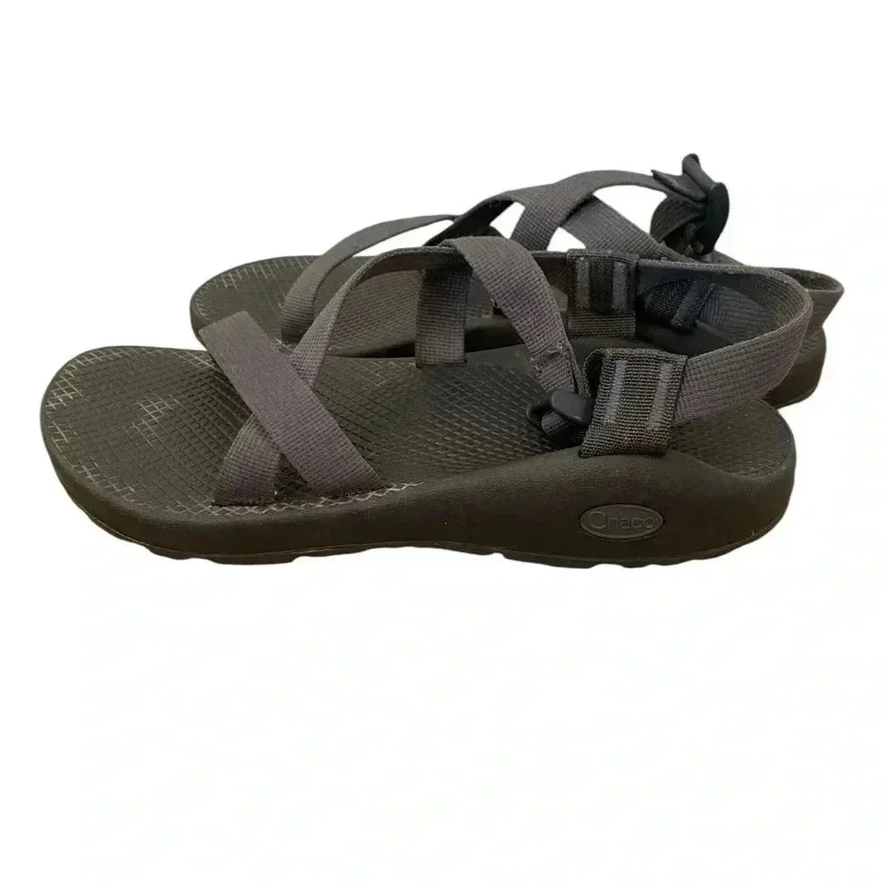 Chaco Womens Z/1 Solid Gray Fabric Strappy Original Style Sandals